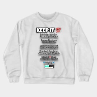 KEEP IT 100 POEM Crewneck Sweatshirt